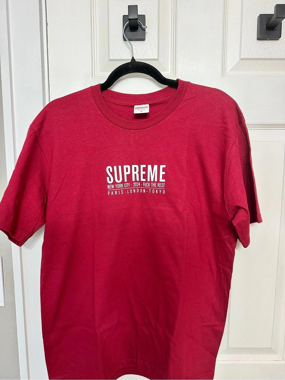 Supreme World Tour 2024 Tee Red Medium